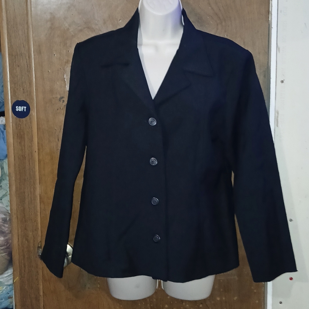 Large black suit jacket